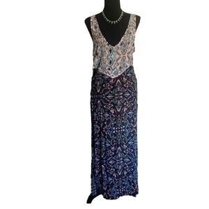 NWOT Gypsy Lightweight Tie Side Maxi Dress XS